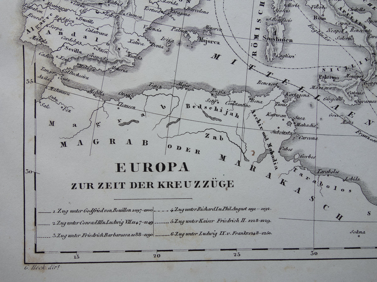 kruistochten kaart van routes