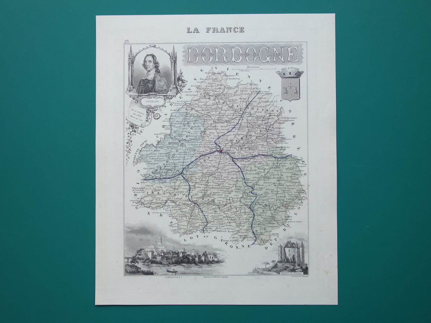 Dordogne France antique maps for sale