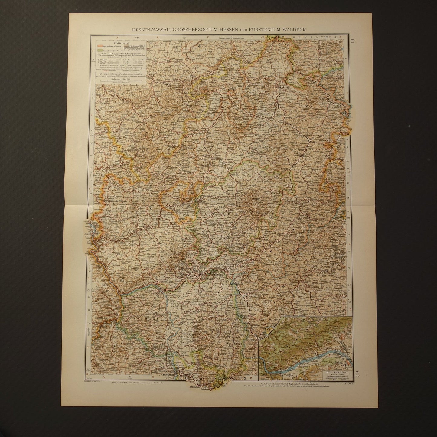 Hessen-Nassau, Grosherzogtum Hessen und furstentum Waldeck