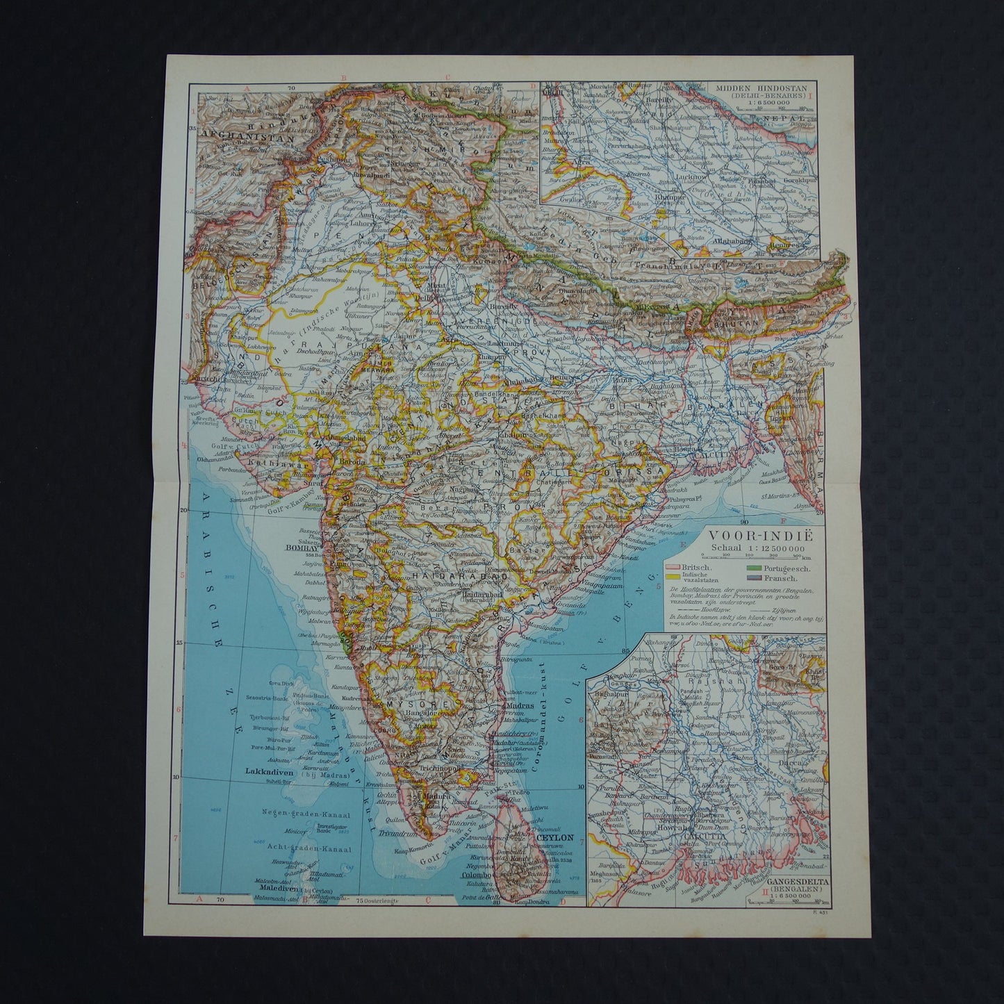 oude kaarten India kopen