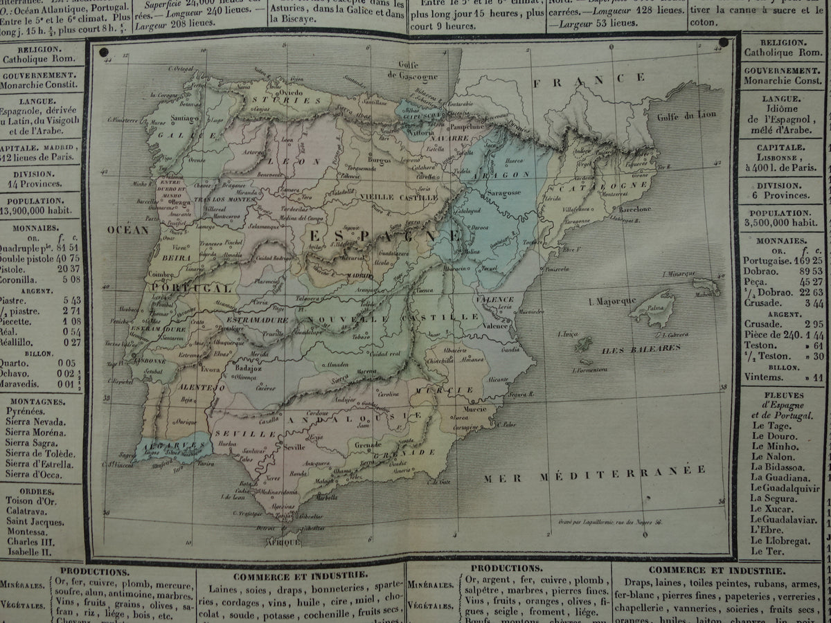 spanje oude landkaarten kopen