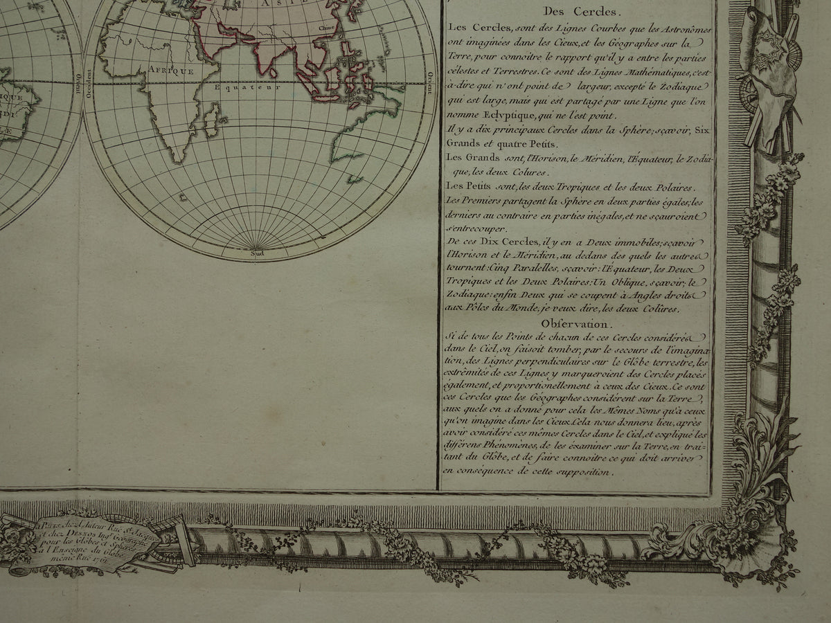 Old world map from 1761 Antique map of the world Vintage world maps with date