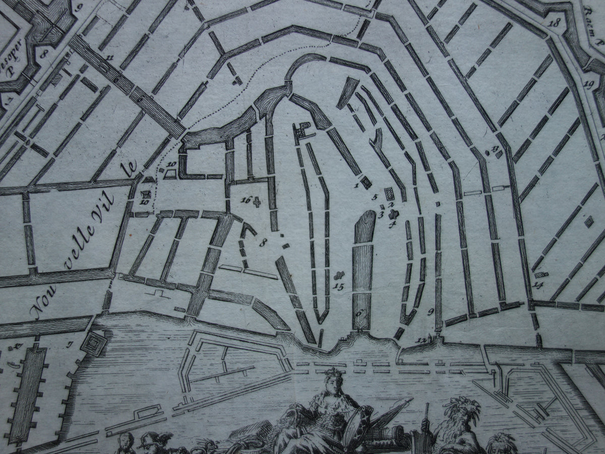 oude kaart van Amsterdam origineel
