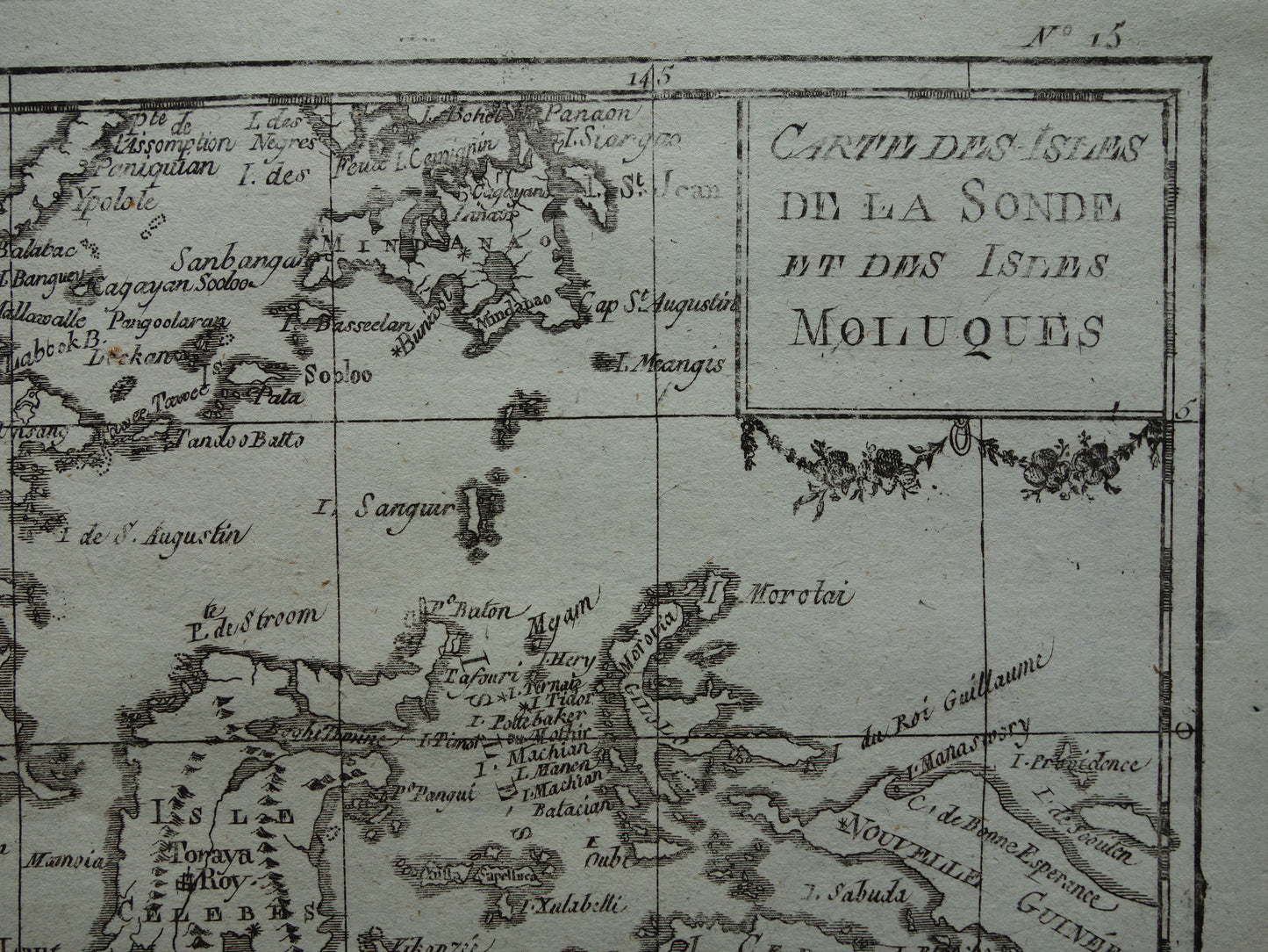 INDONESIA antique map of Indonesia from 1780 Beautiful original 245+ year old map of the Moluccas
