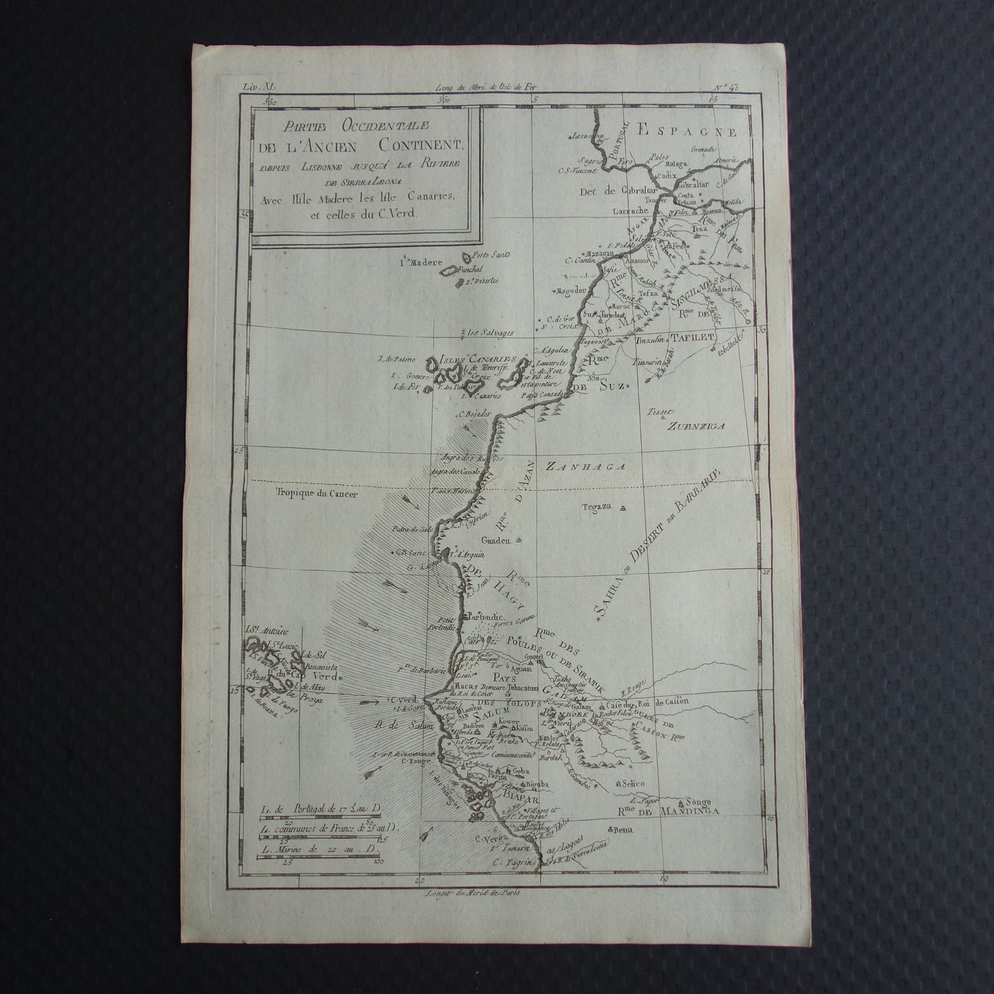 partie occidentale de l'ancien continent, depuis lisbonne jusqu'a la riviere de sierra leona avec madere canaries cap verde