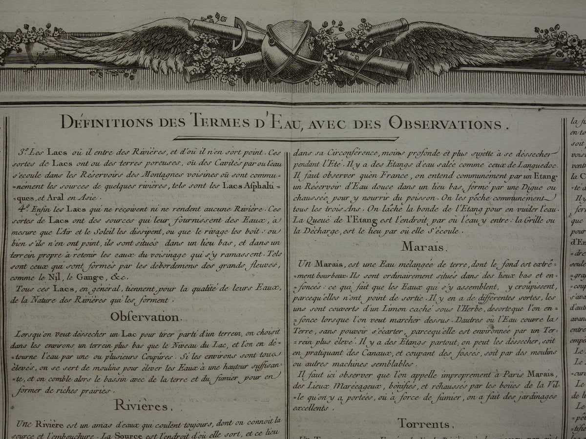 GEOGRAPHY Set of two old engravings about concepts from Geography - Original 260+ year old French matching prints