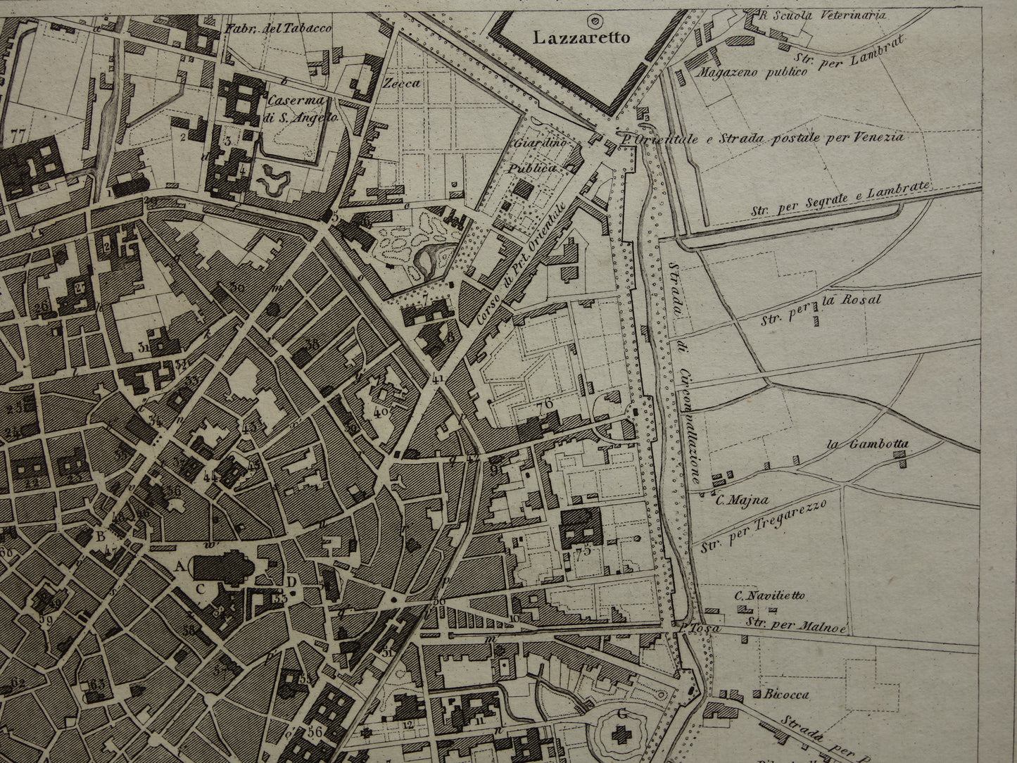 Rome and Milan Antique Map 170+ Year Old Map of Rome Milan Italy from 1849 - Original Vintage Historical Maps