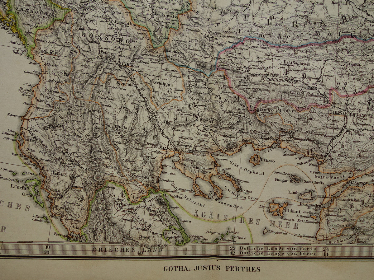 oude kaarten van de Balkan kopen