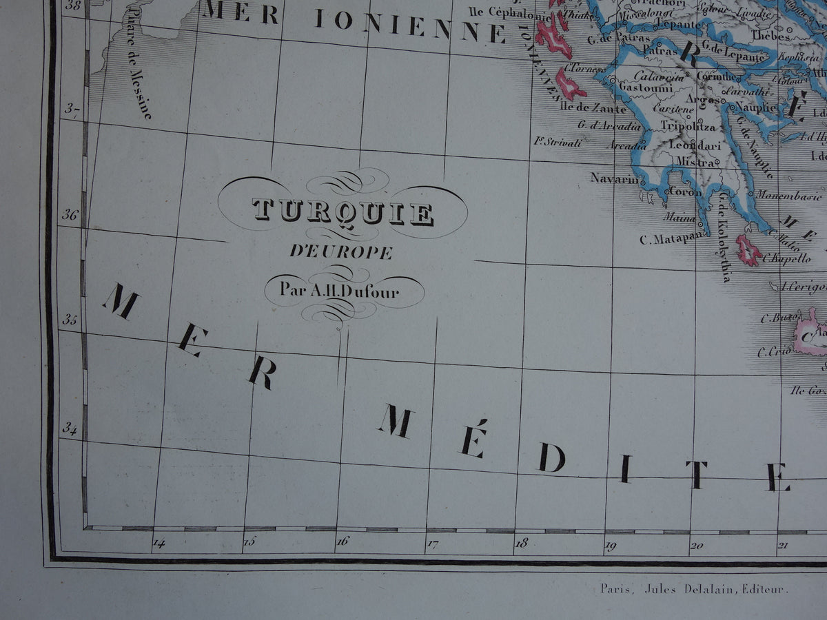 Turquie d'Europe par A.H. Dufour 1849