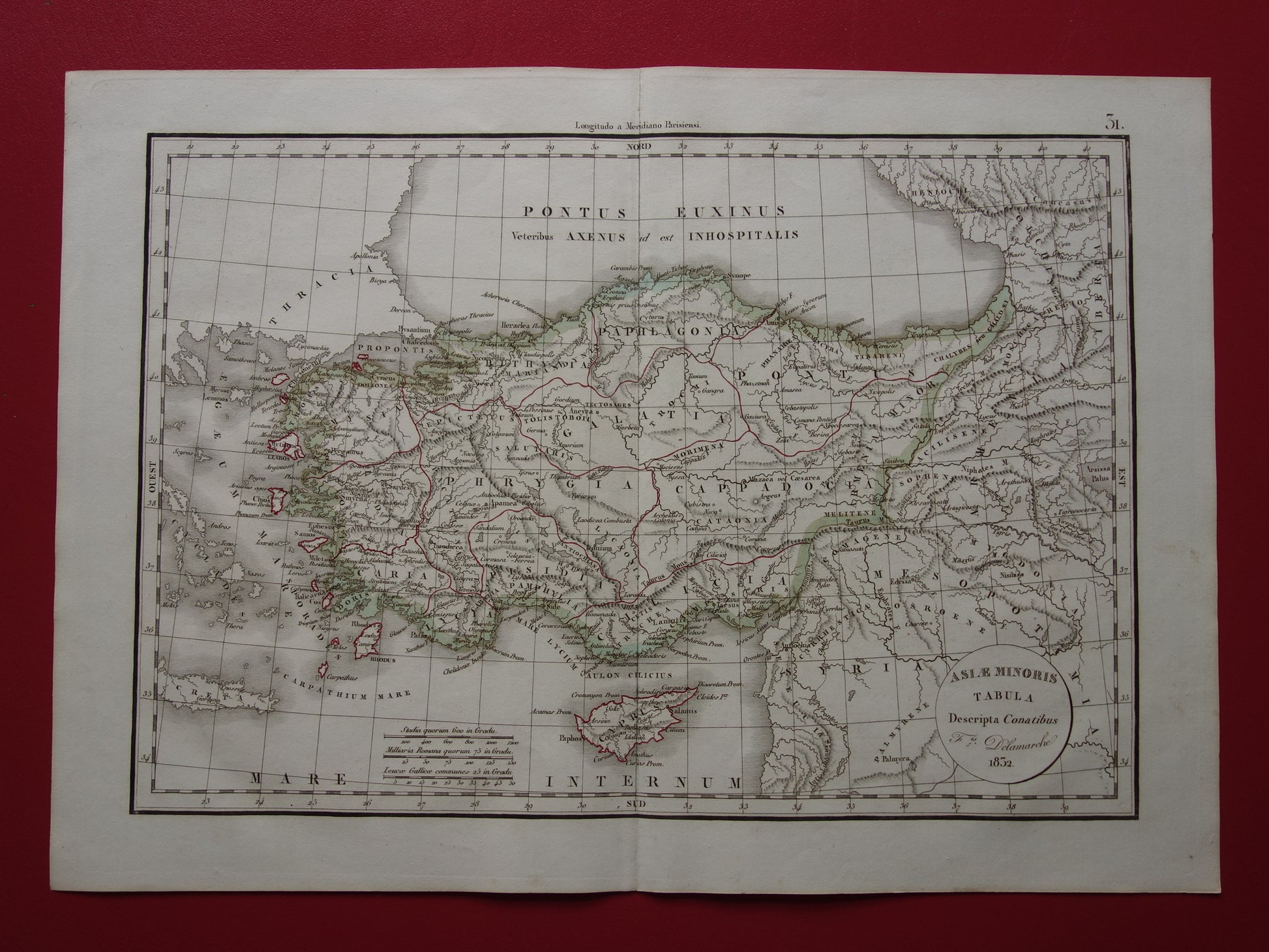 Asiae Minoris Tabula Descripta Conatibus Delamarche 1832