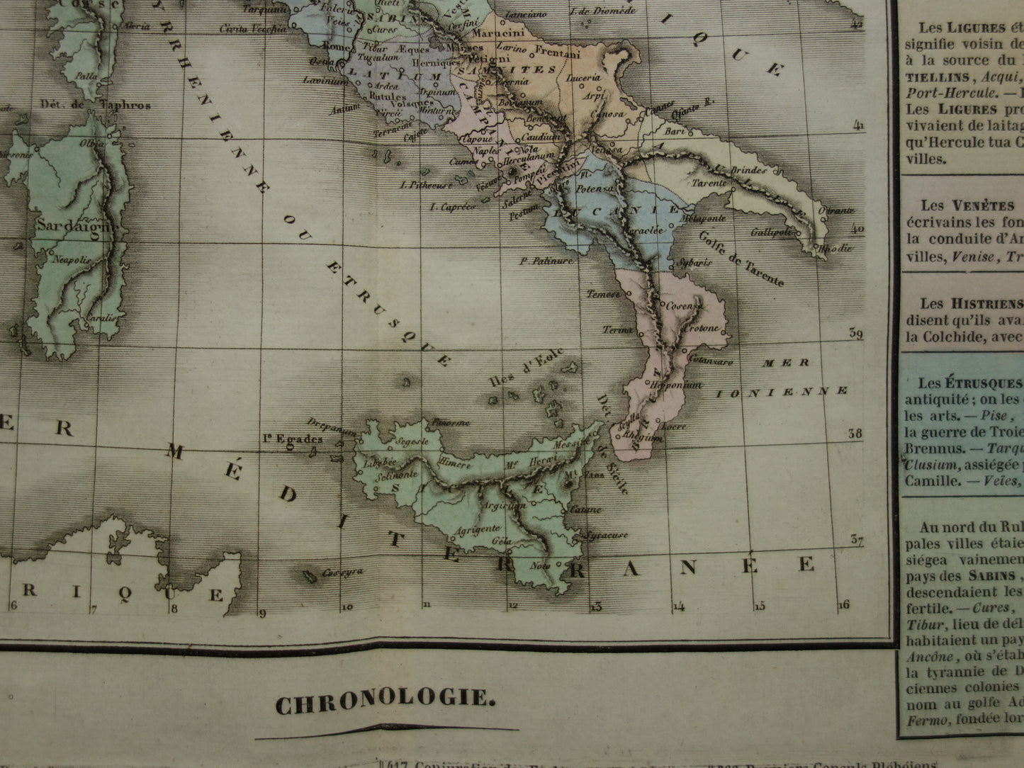 ANCIENT ROME large antique engraving about Roman civilization in ancient times with old map of GItalia - Historical History Map Roman Empire