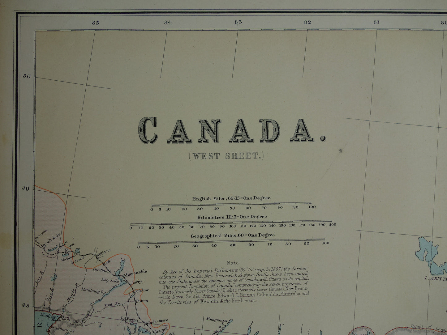 historische kaarten van Canada