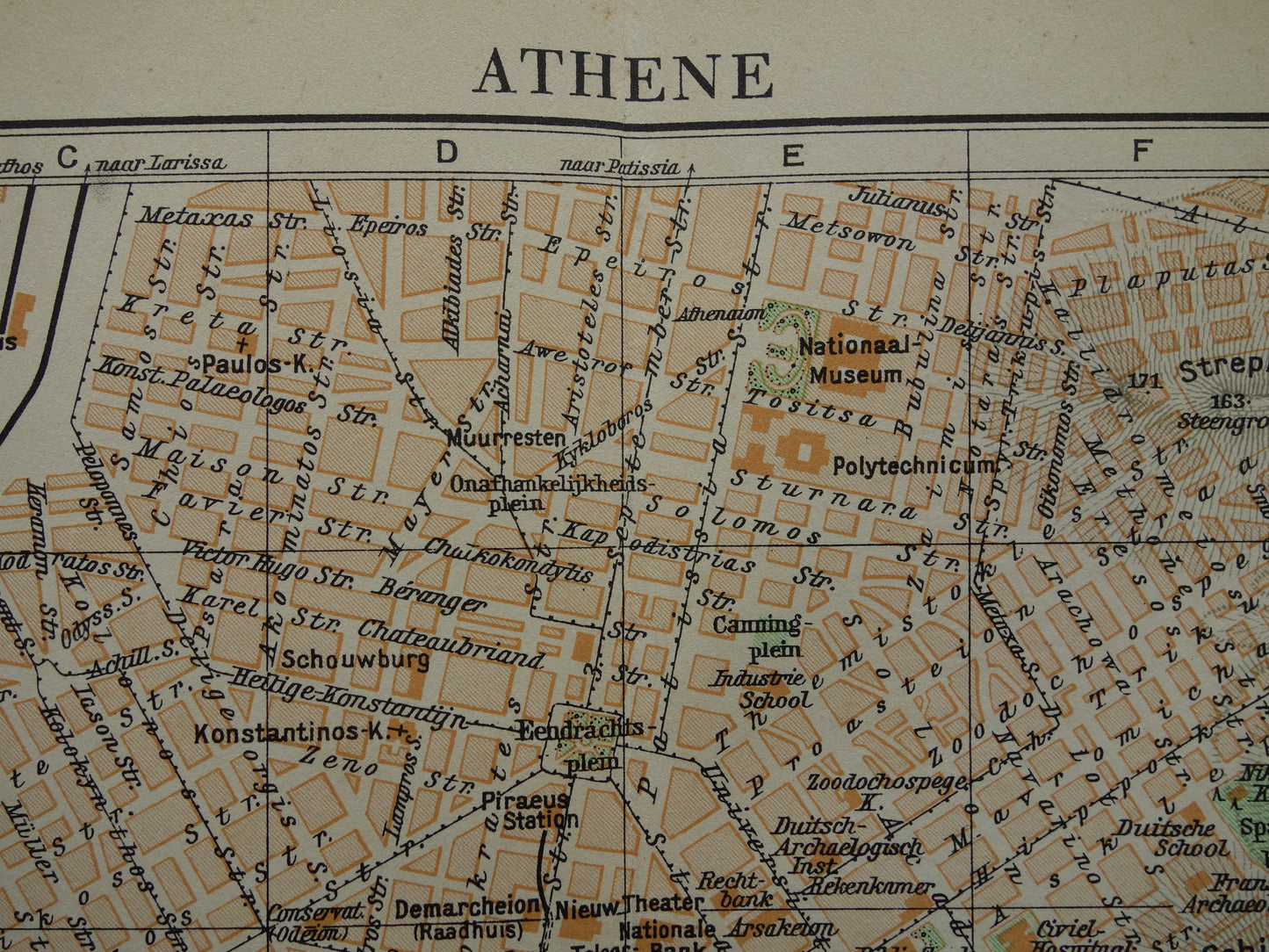 oude kaarten van Athene