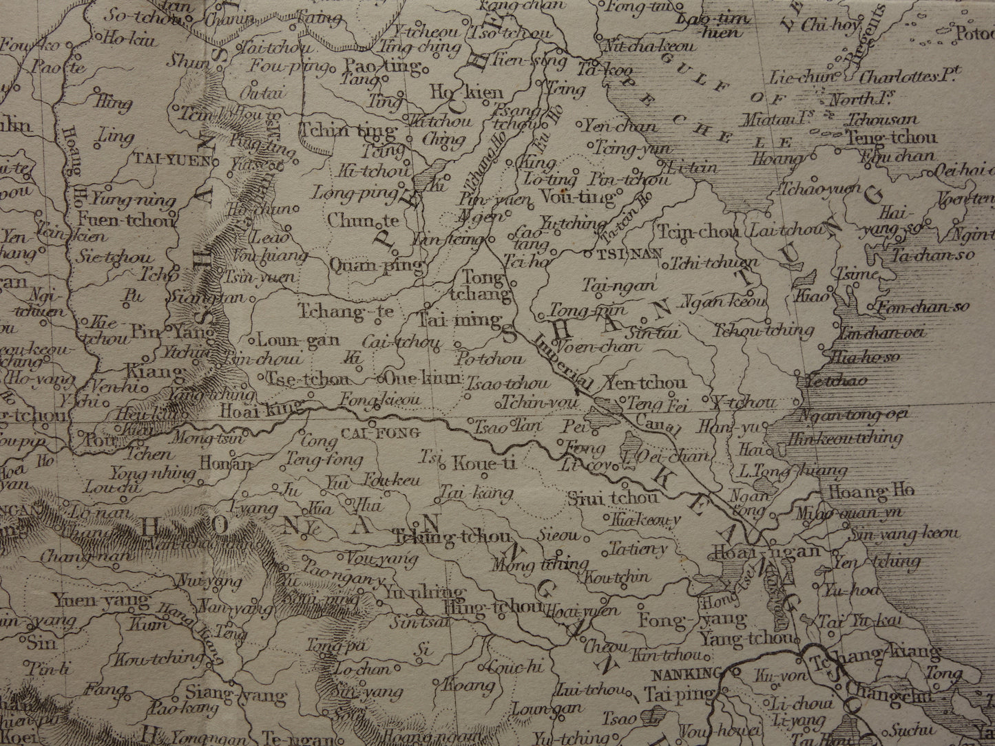 CHINA old map from 1860 original antique map China and Burma John Rapkin - Vintage English maps Myanmar