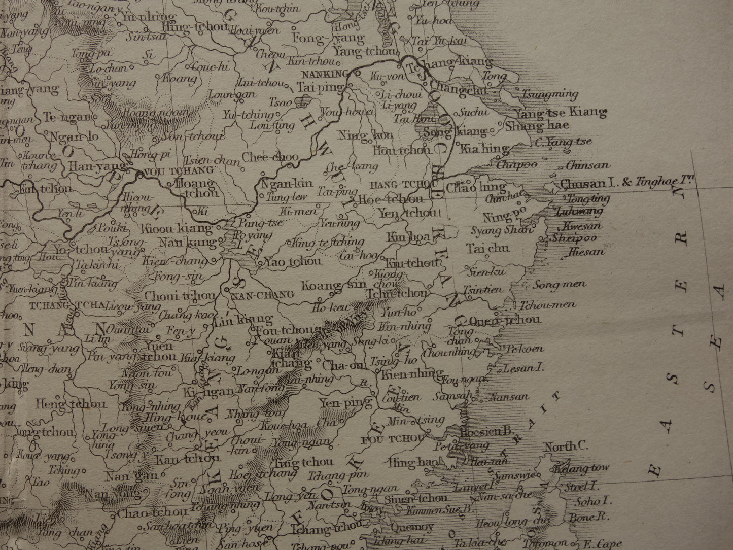 CHINA old map from 1860 original antique map China and Burma John Rapkin - Vintage English maps Myanmar