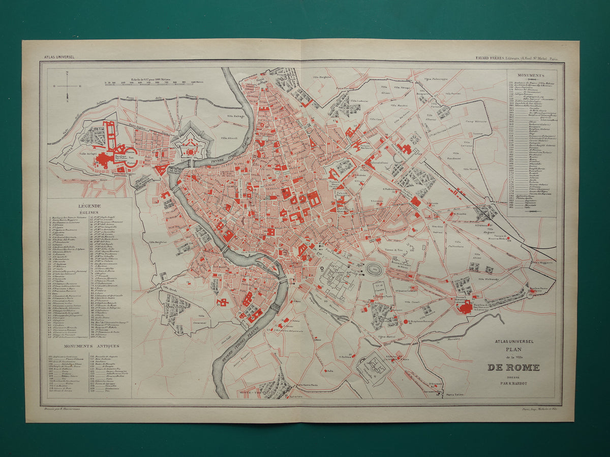 antique maps of Rome for sale