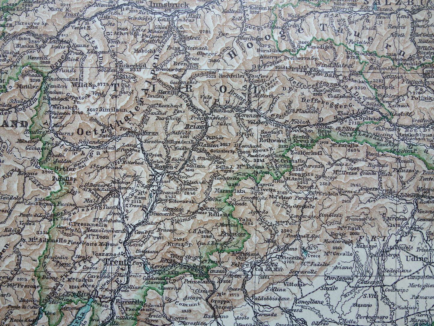 Slovenië oude kaart van Slovenië Oostenrijk uit 1909 Gedetailleerde vintage Nederlandse landkaart antieke kaarten