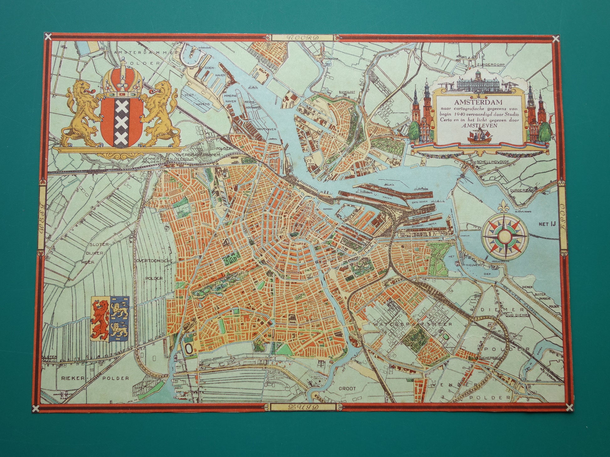 amsterdam in 1940 kaart plattegrond