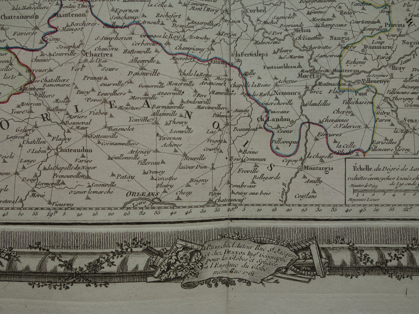 CARTOGRAPHY Set of three old engravings about concepts from Cartography Geography - Original 260+ year old French matching prints Projection