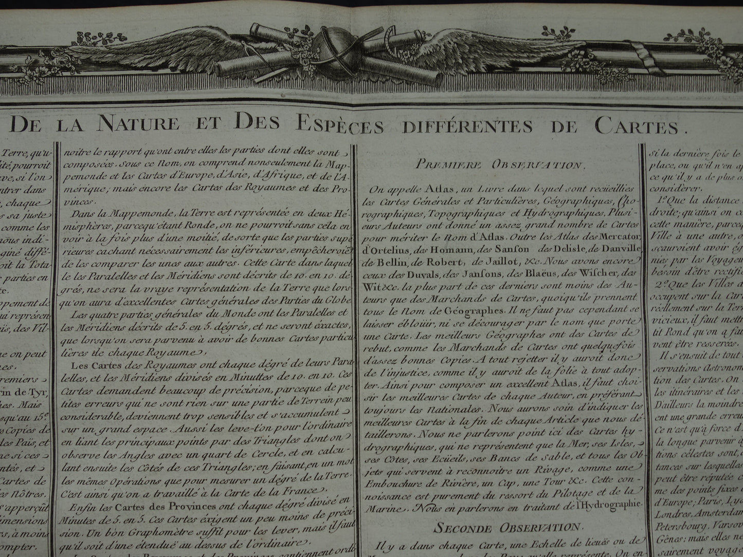 CARTOGRAPHY Set of three old engravings about concepts from Cartography Geography - Original 260+ year old French matching prints Projection