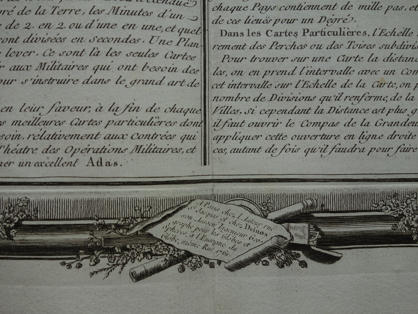 CARTOGRAPHY Set of three old engravings about concepts from Cartography Geography - Original 260+ year old French matching prints Projection