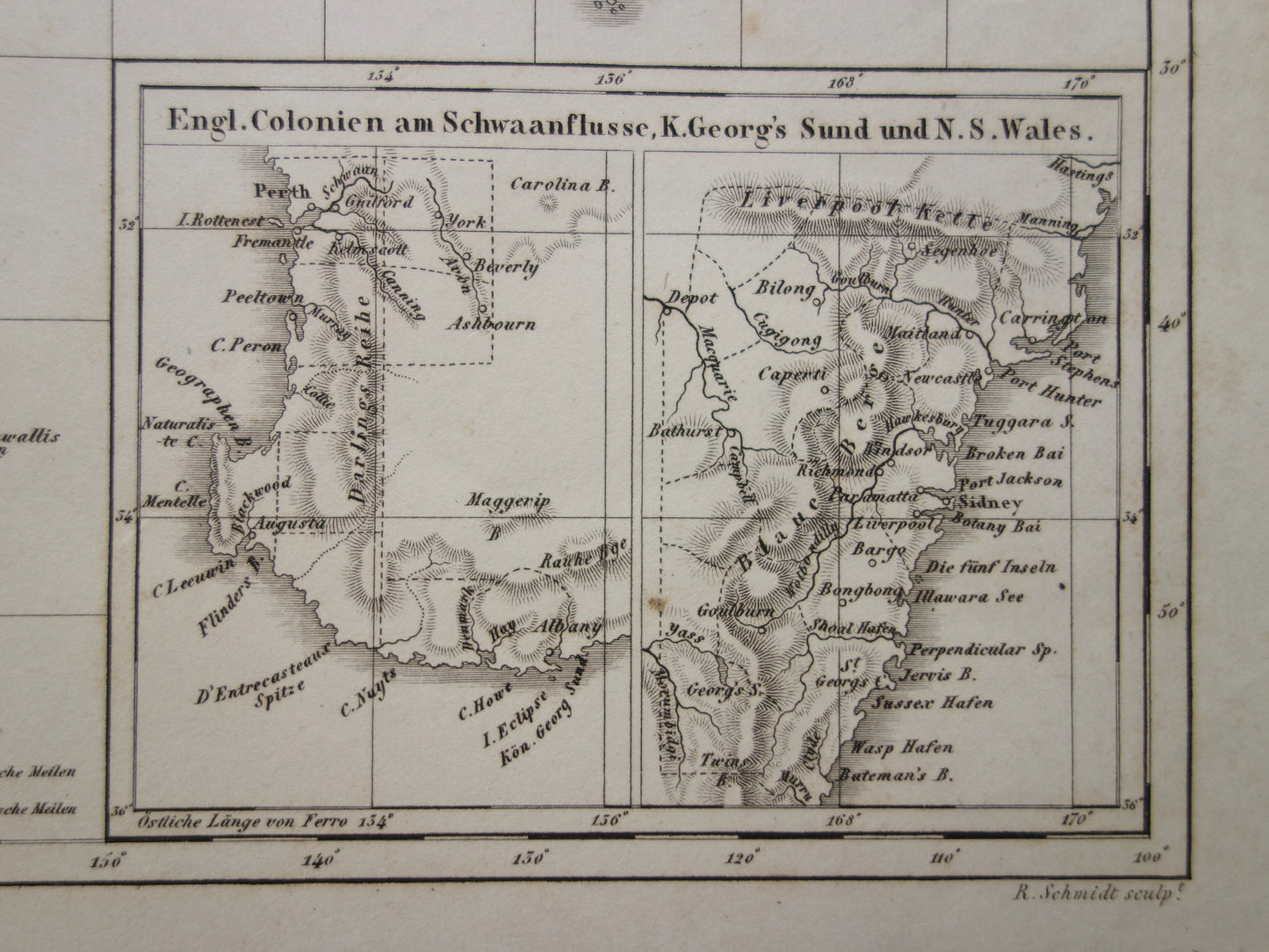 OCEANIA antique map of Oceania 175+ year old map of the continent with Australia New Zealand from 1849 - original vintage historical maps