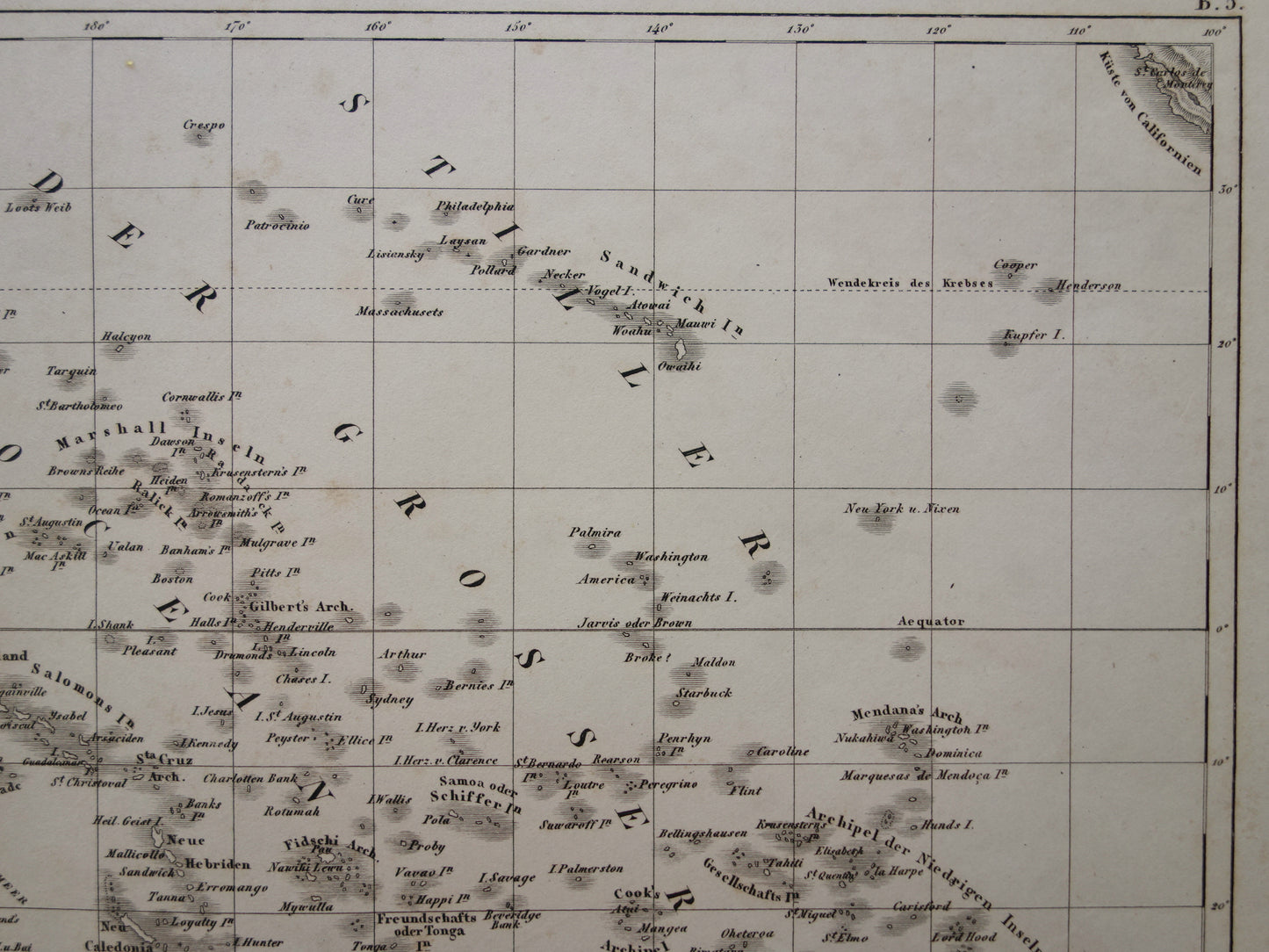 OCEANIA antique map of Oceania 175+ year old map of the continent with Australia New Zealand from 1849 - original vintage historical maps