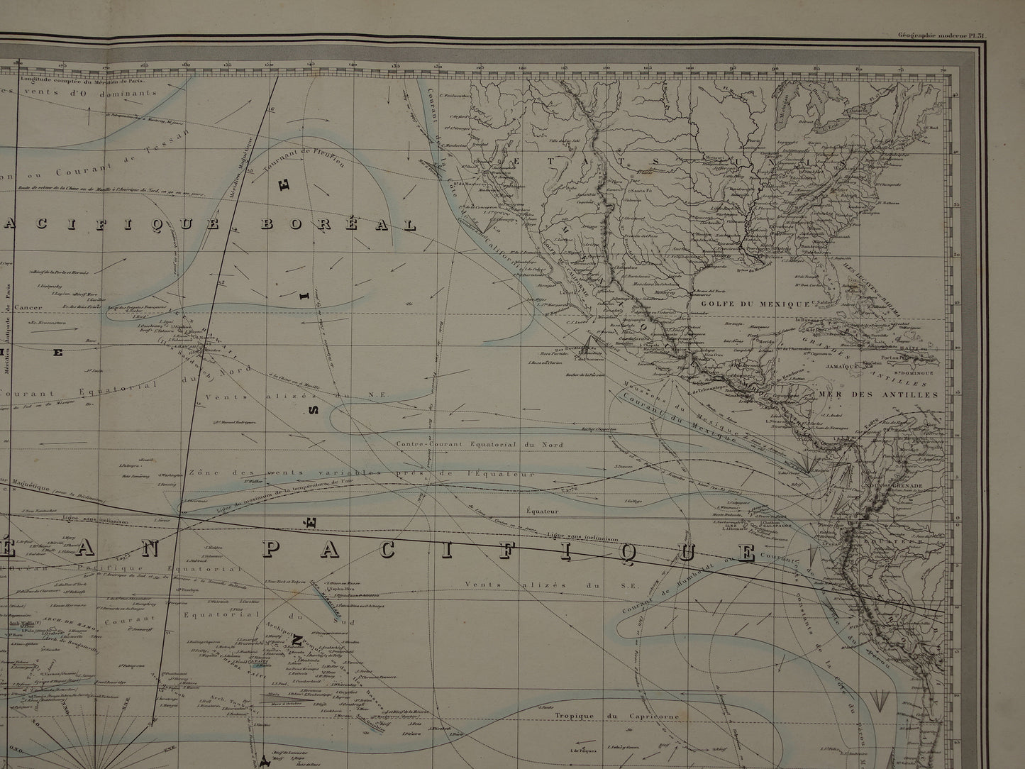 Antique map of Oceania 1880 original antique very large map Australia Indonesia Polynesia