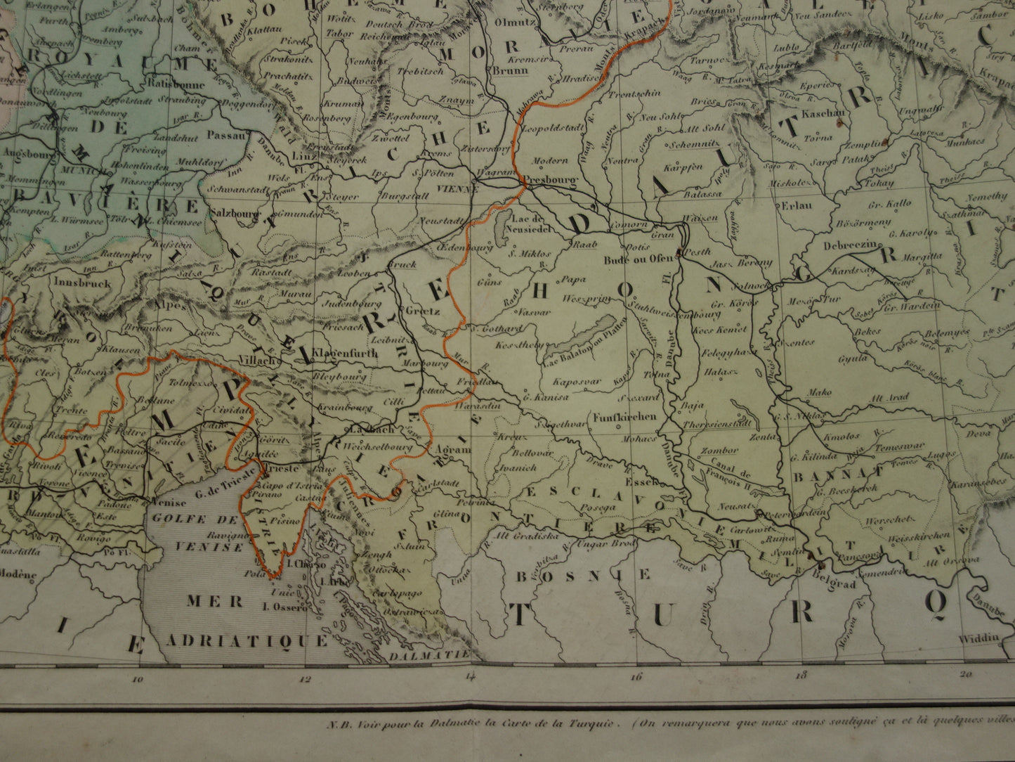 GERMANY Antique map of German Confederation Prussia Poland Original 165+ year old map German Confederation
