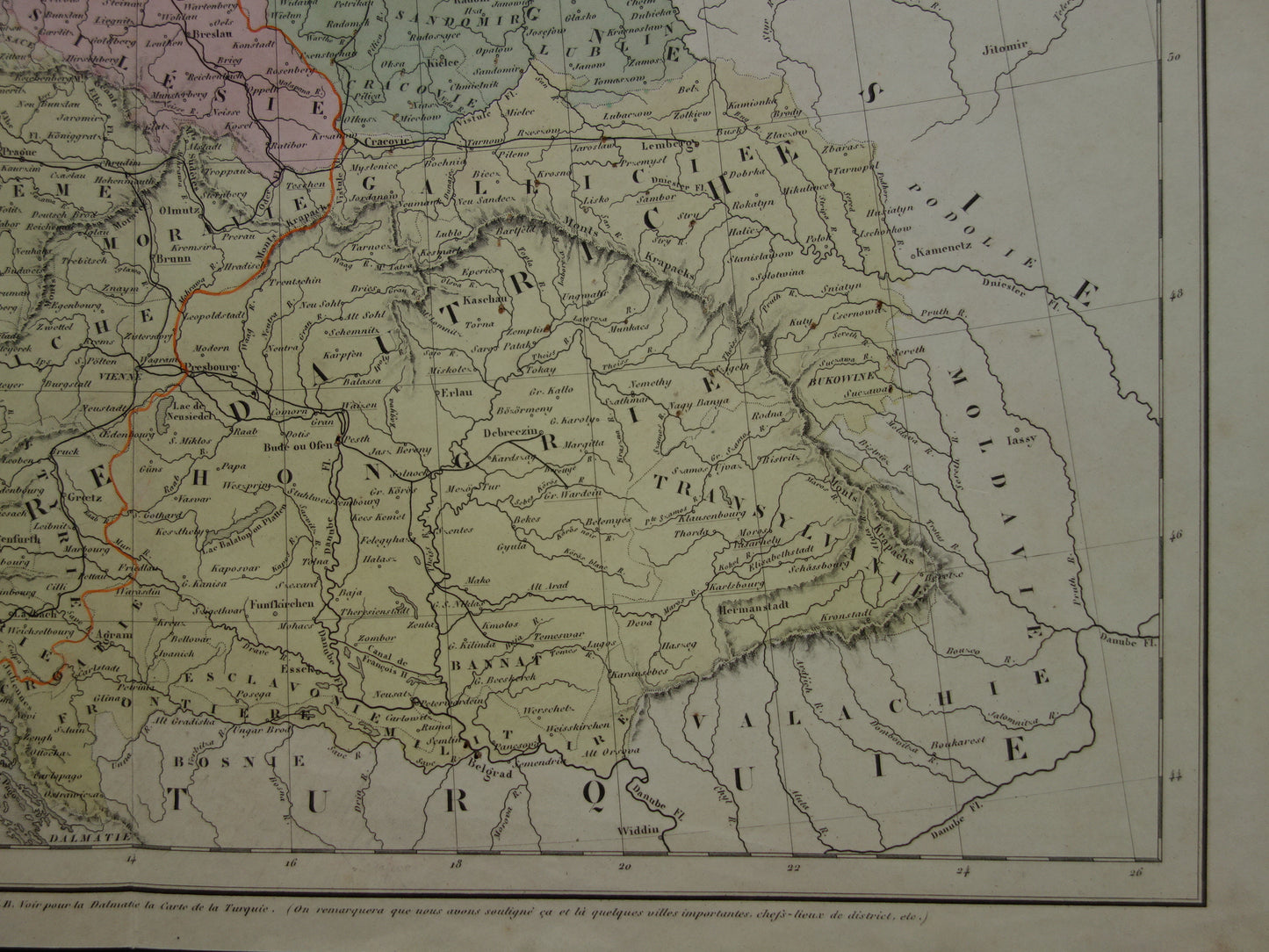 GERMANY Antique map of German Confederation Prussia Poland Original 165+ year old map German Confederation