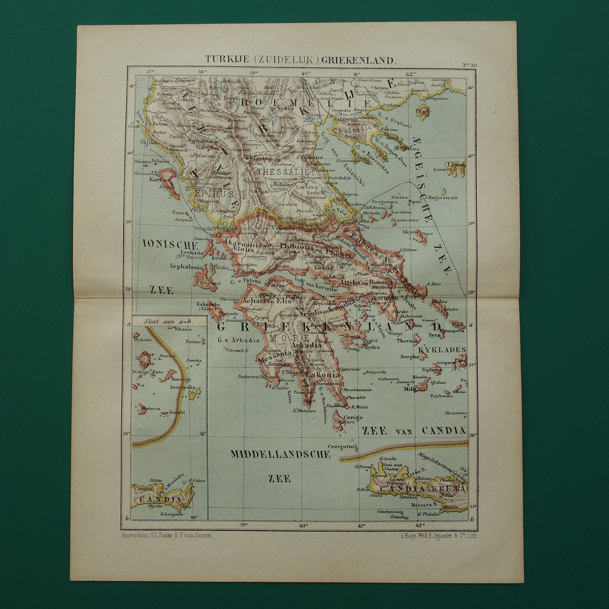 Griekenland historische kaarten kopen
