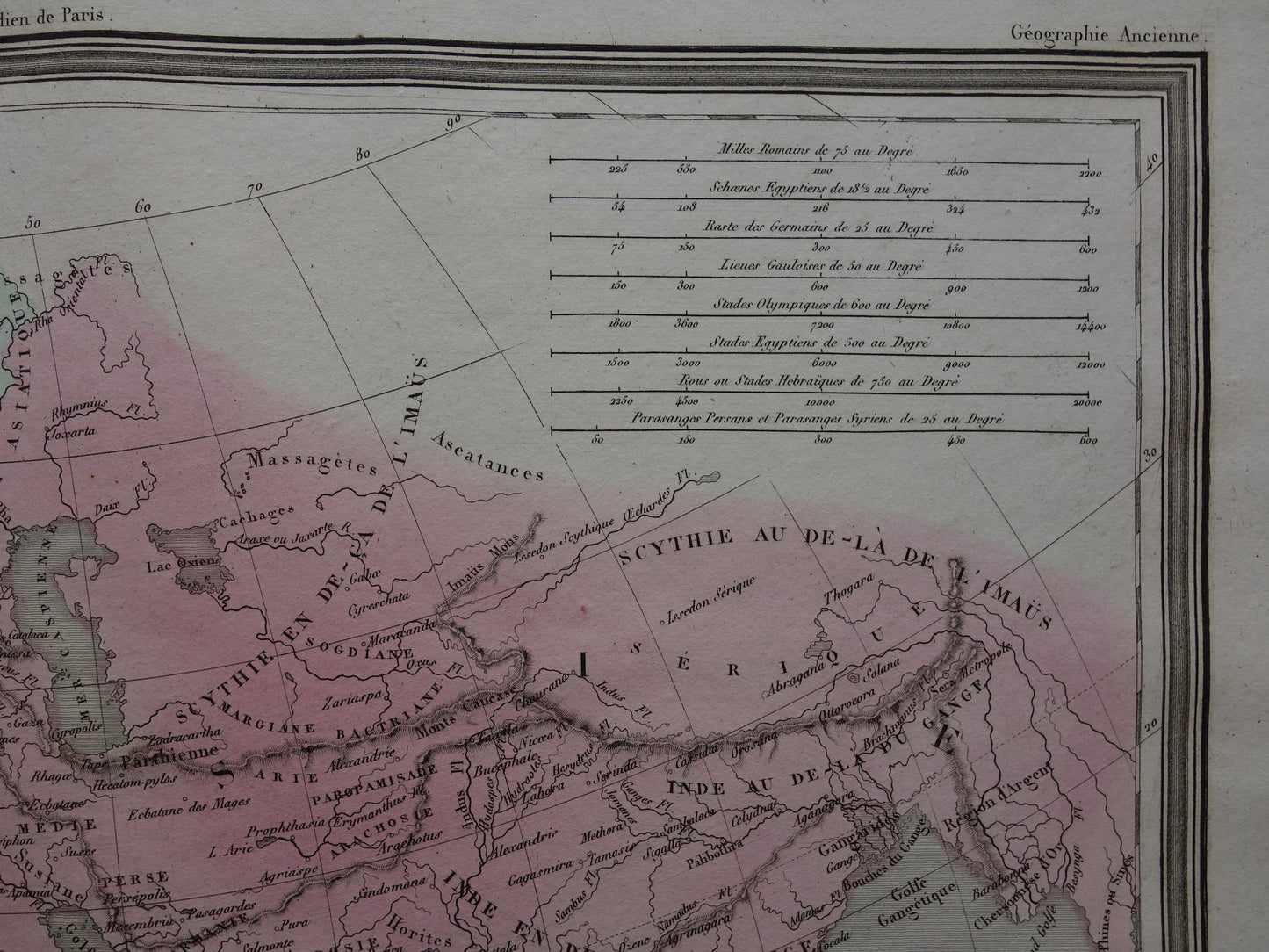 Geschichte der Kartografie, alte Karte des Ptolemäus, Weltkarte, antike Kartografie, Geografie-Druck