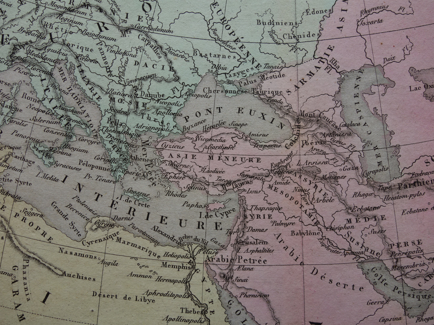 Geschichte der Kartografie, alte Karte des Ptolemäus, Weltkarte, antike Kartografie, Geografie-Druck