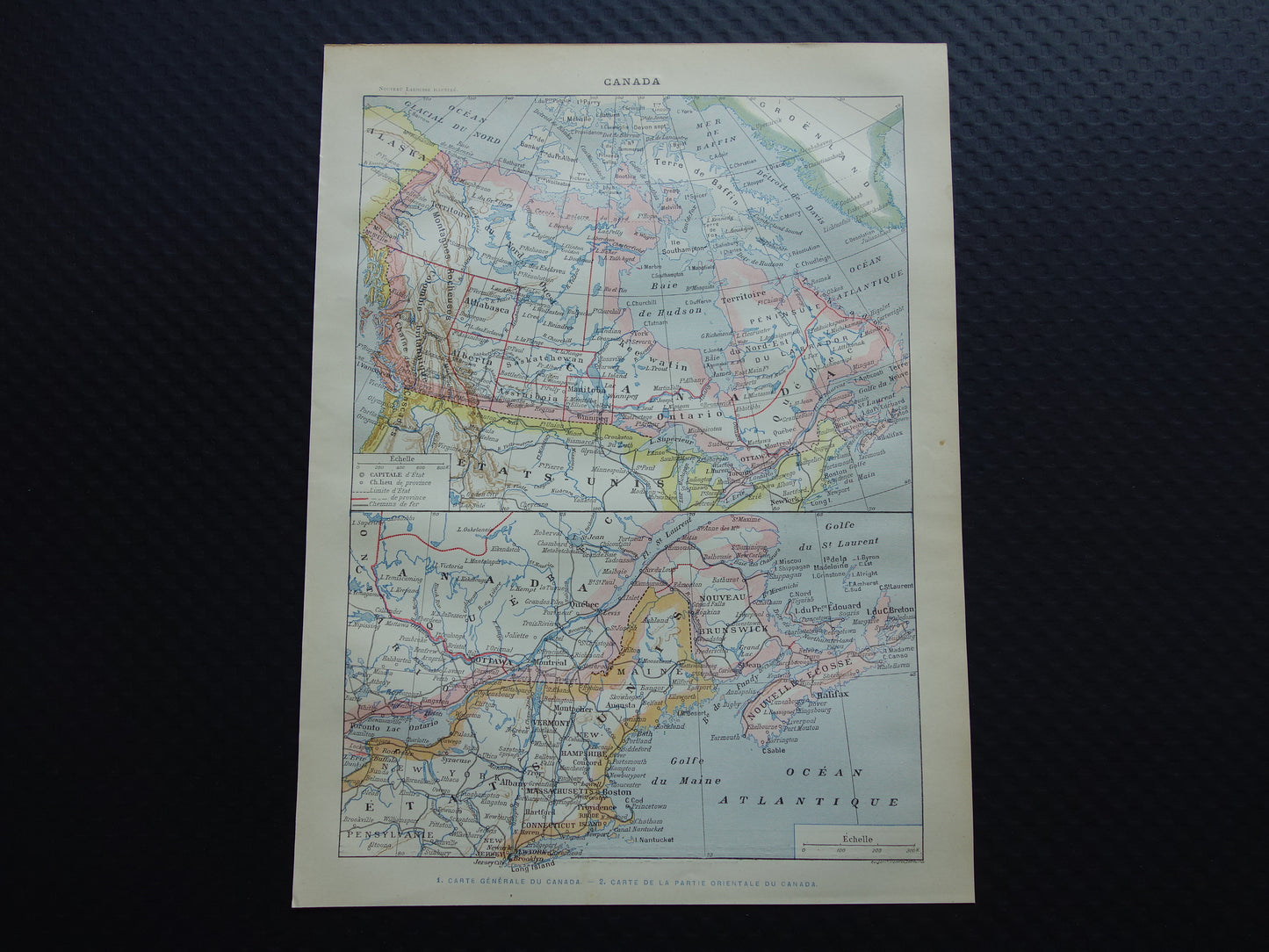 CANADA Old map of Canada from 1902 Original antique map vintage print