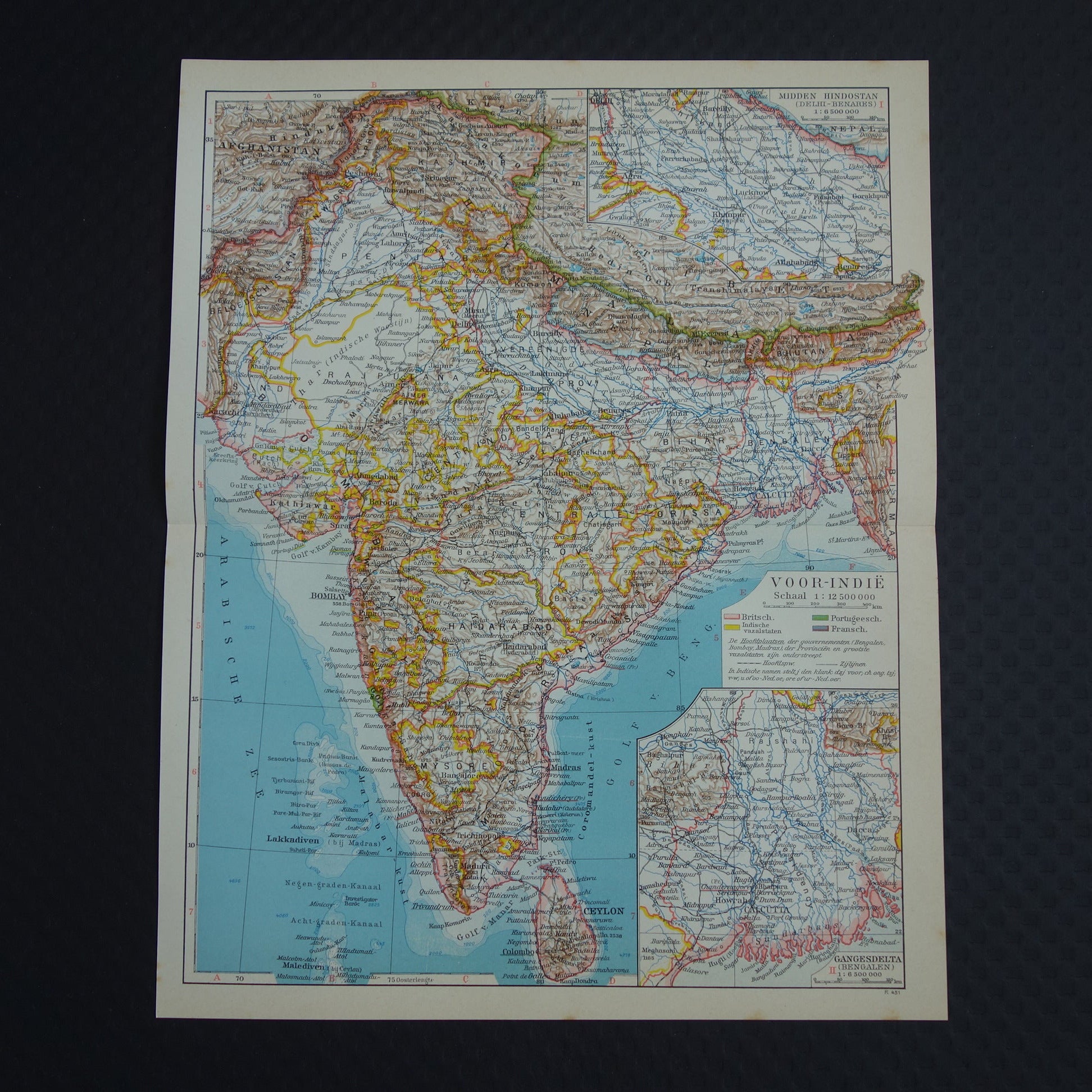 oude kaarten India kopen
