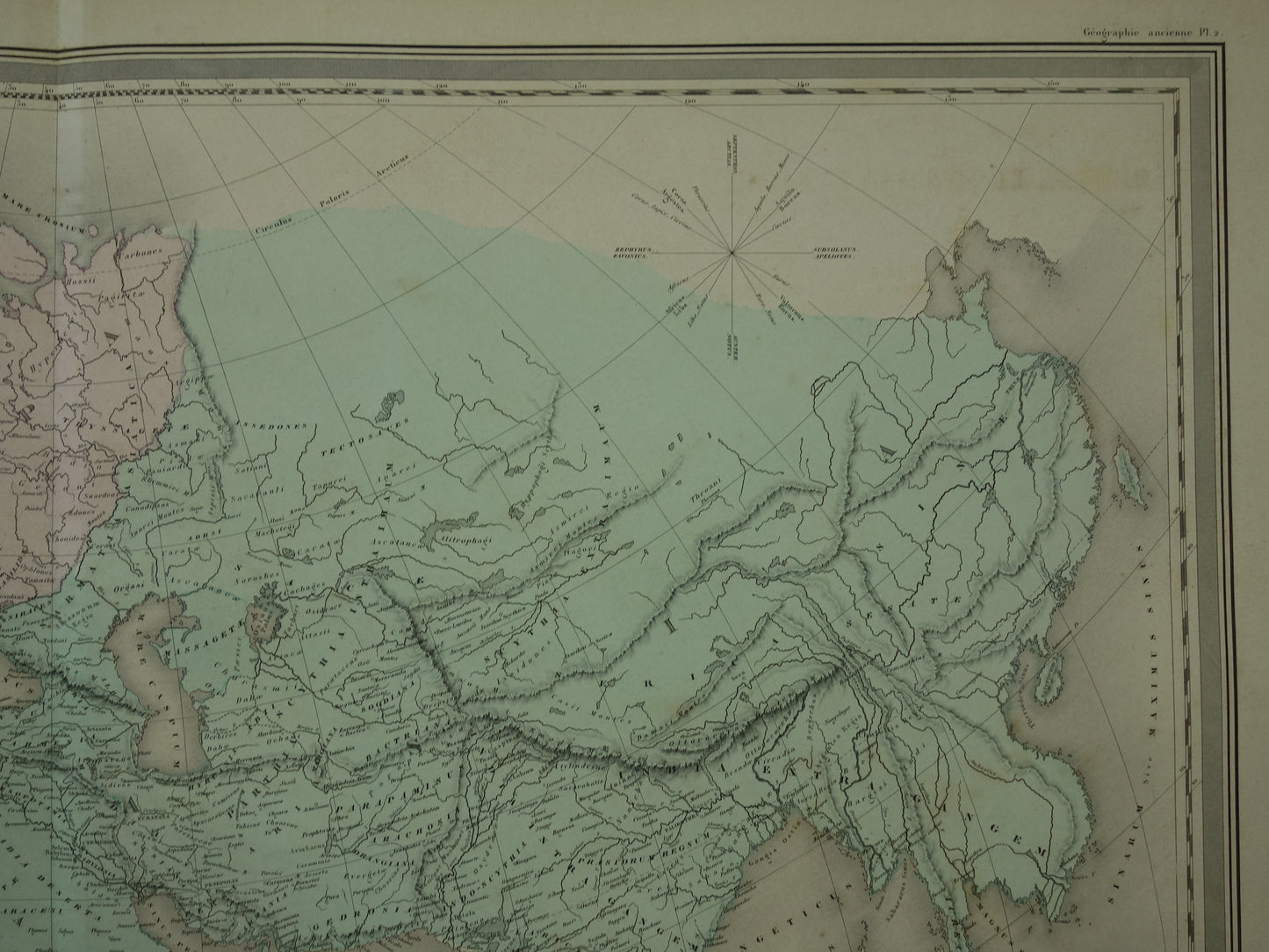 Old World Map of Classical Antiquity 1880 very large map of the world Ptolemy Herodotus