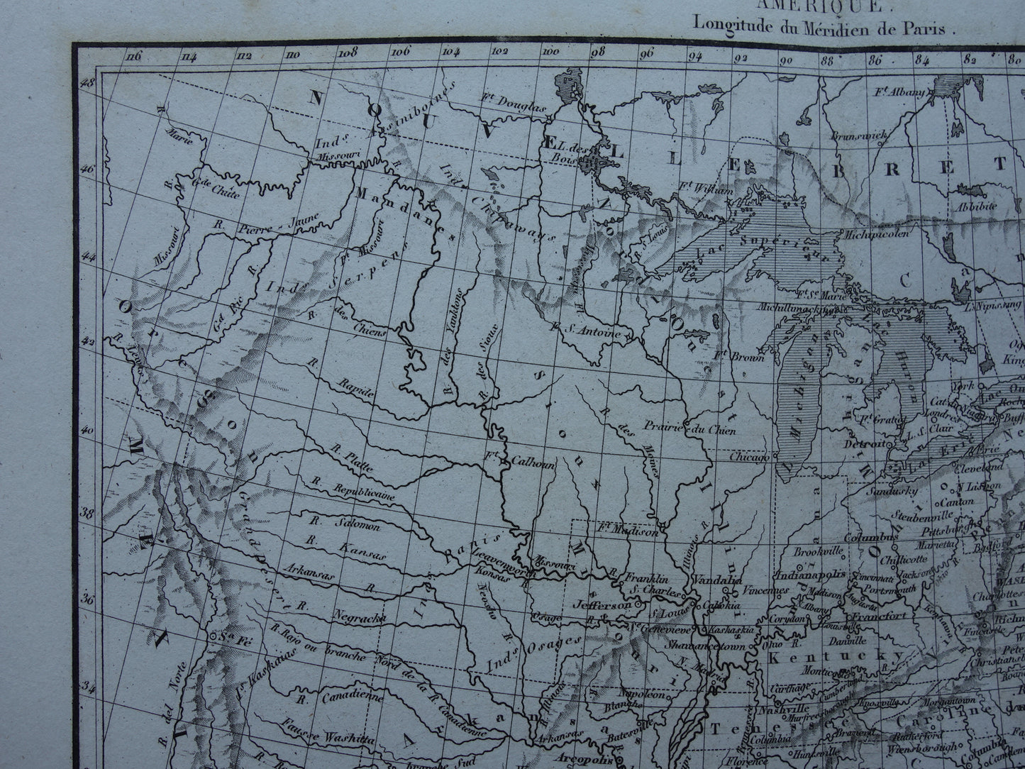 Alte Karte der Ostküste der Vereinigten Staaten von 1854 – Originale antike Karte der amerikanischen Ostküste (USA)