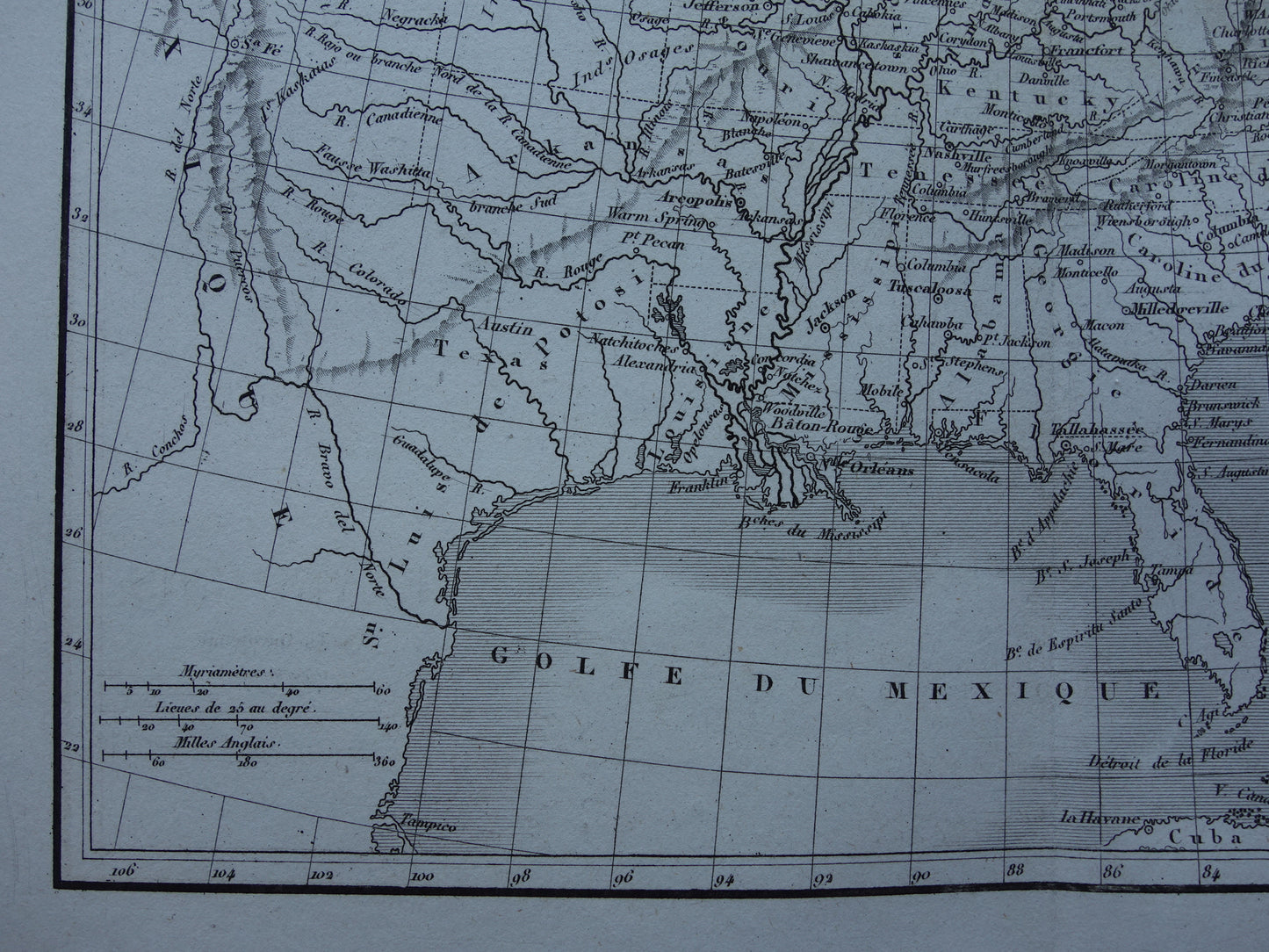 Alte Karte der Ostküste der Vereinigten Staaten von 1854 – Originale antike Karte der amerikanischen Ostküste (USA)