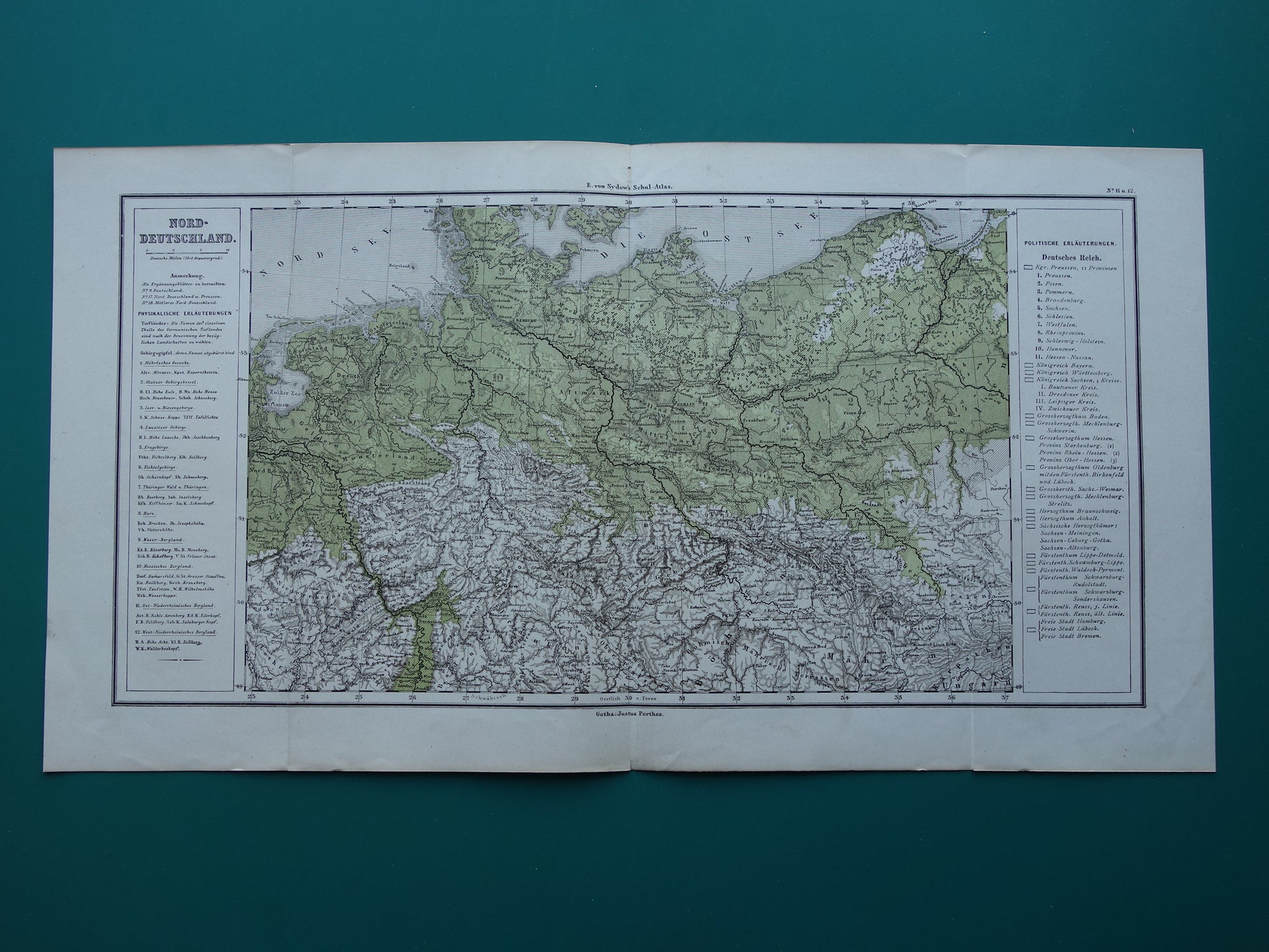 Het Duitse Rijk in 1875 Duitsland kaart landkaart