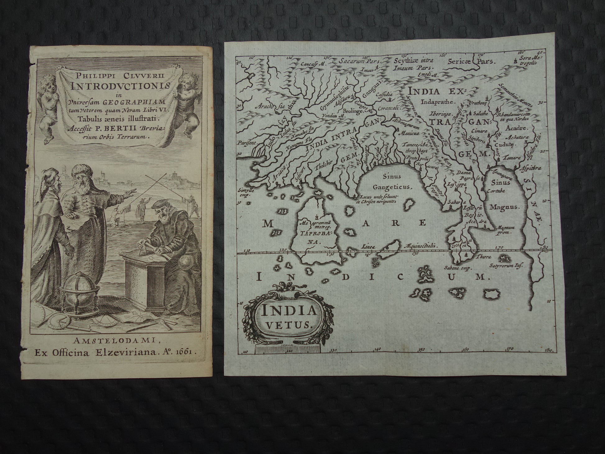 India Vetus Cluver 1661 map