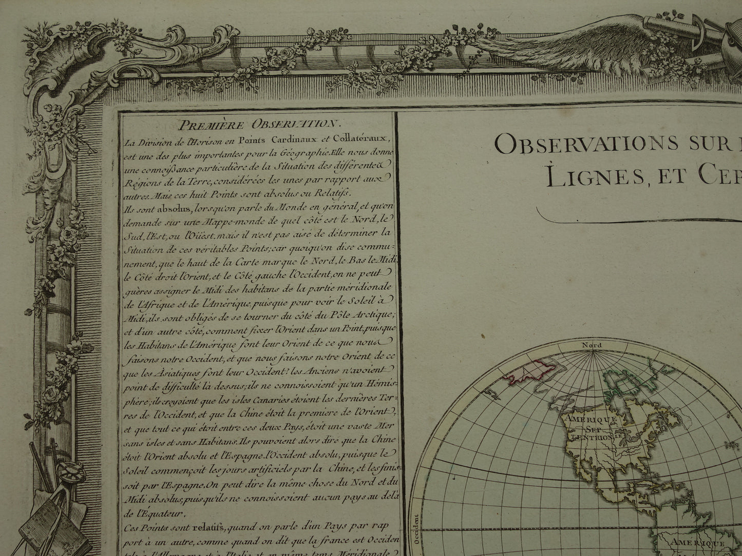 Oude wereldkaart uit 1761 Antieke kaart van de wereld Vintage wereldkaarten met jaartal