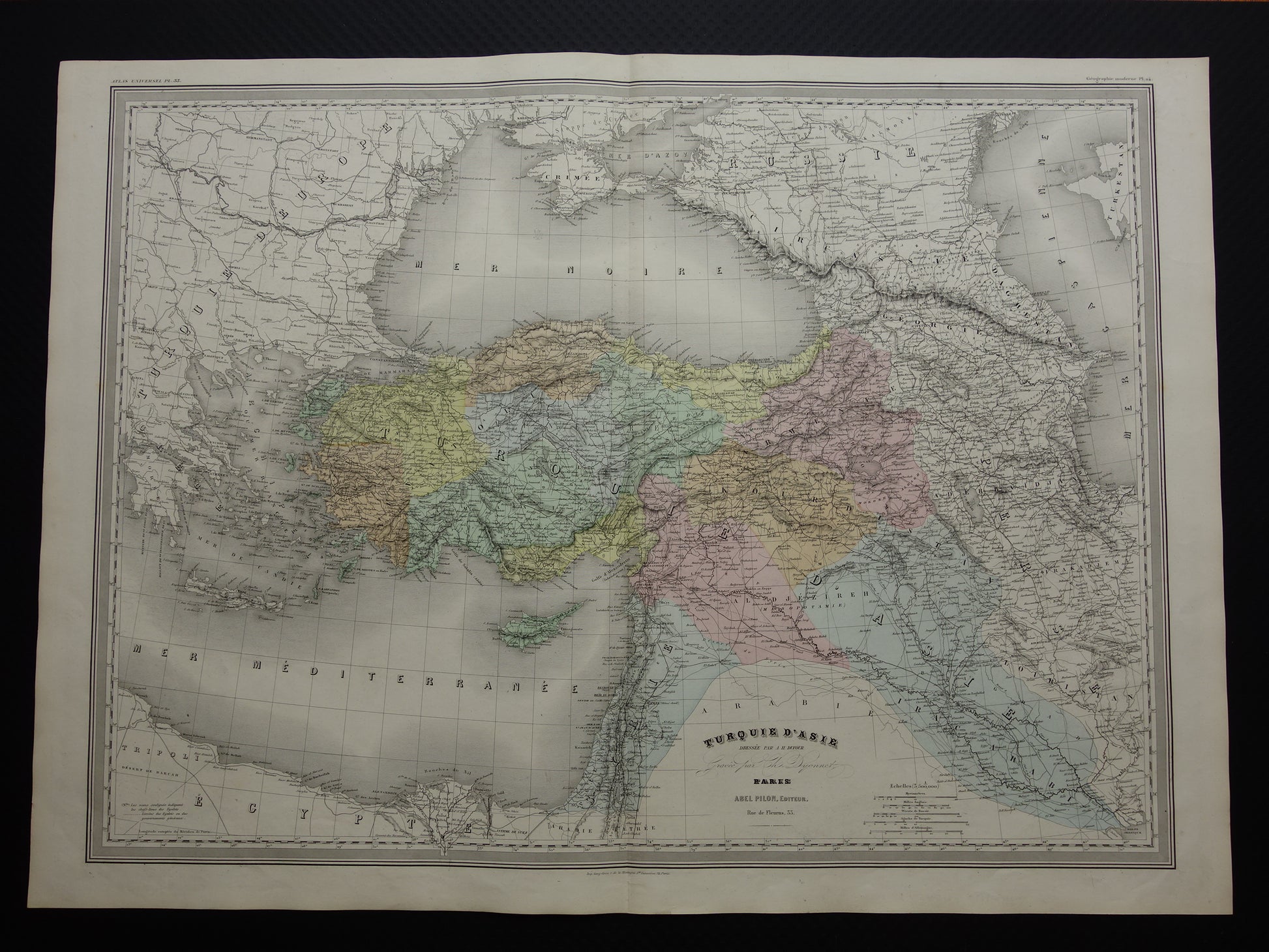 turkiye old large map for sale