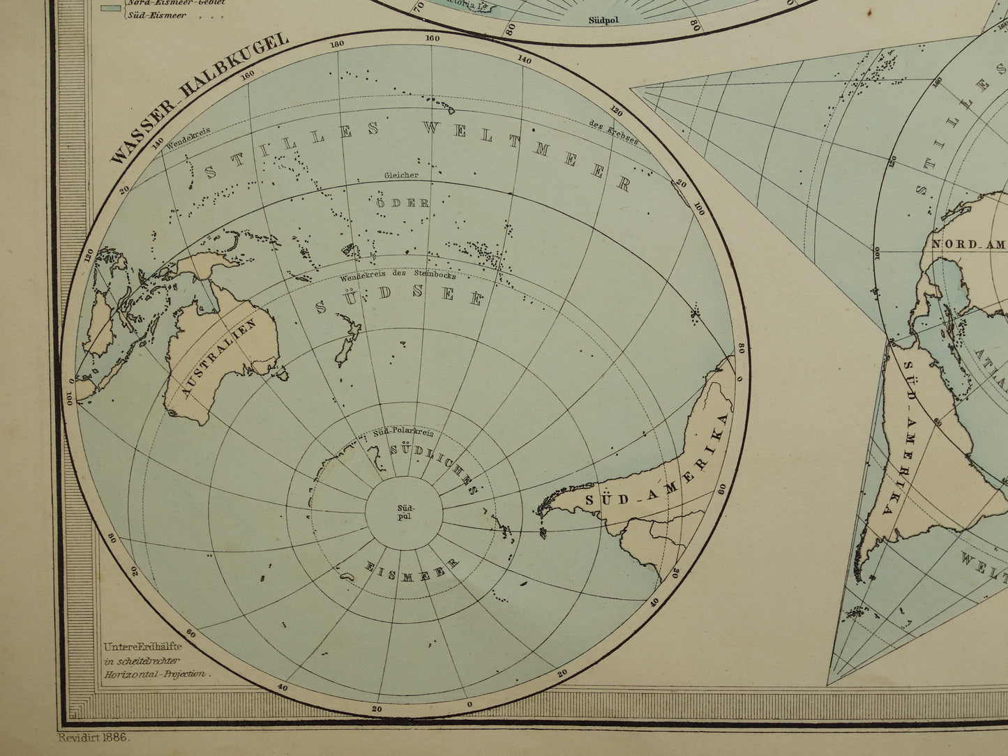 Antique WORLD MAP large old map of the World 1879 with double hemisphere original vintage map oceans largest land mass with date