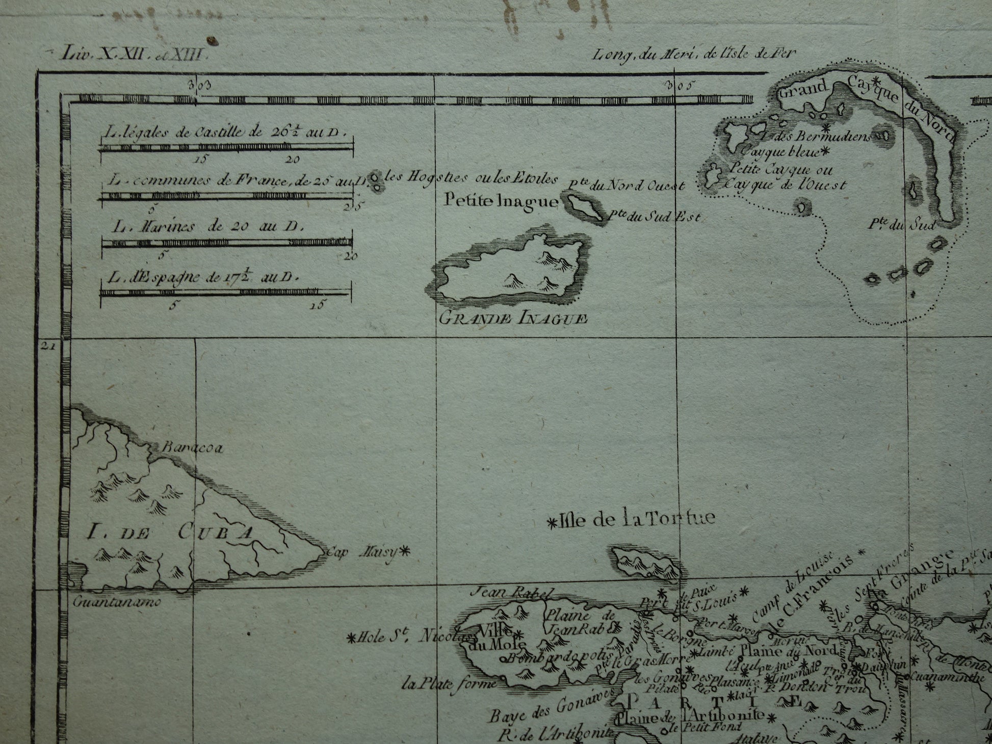 Turks- en Caicoseilanden  oude kaart antieke landkaart
