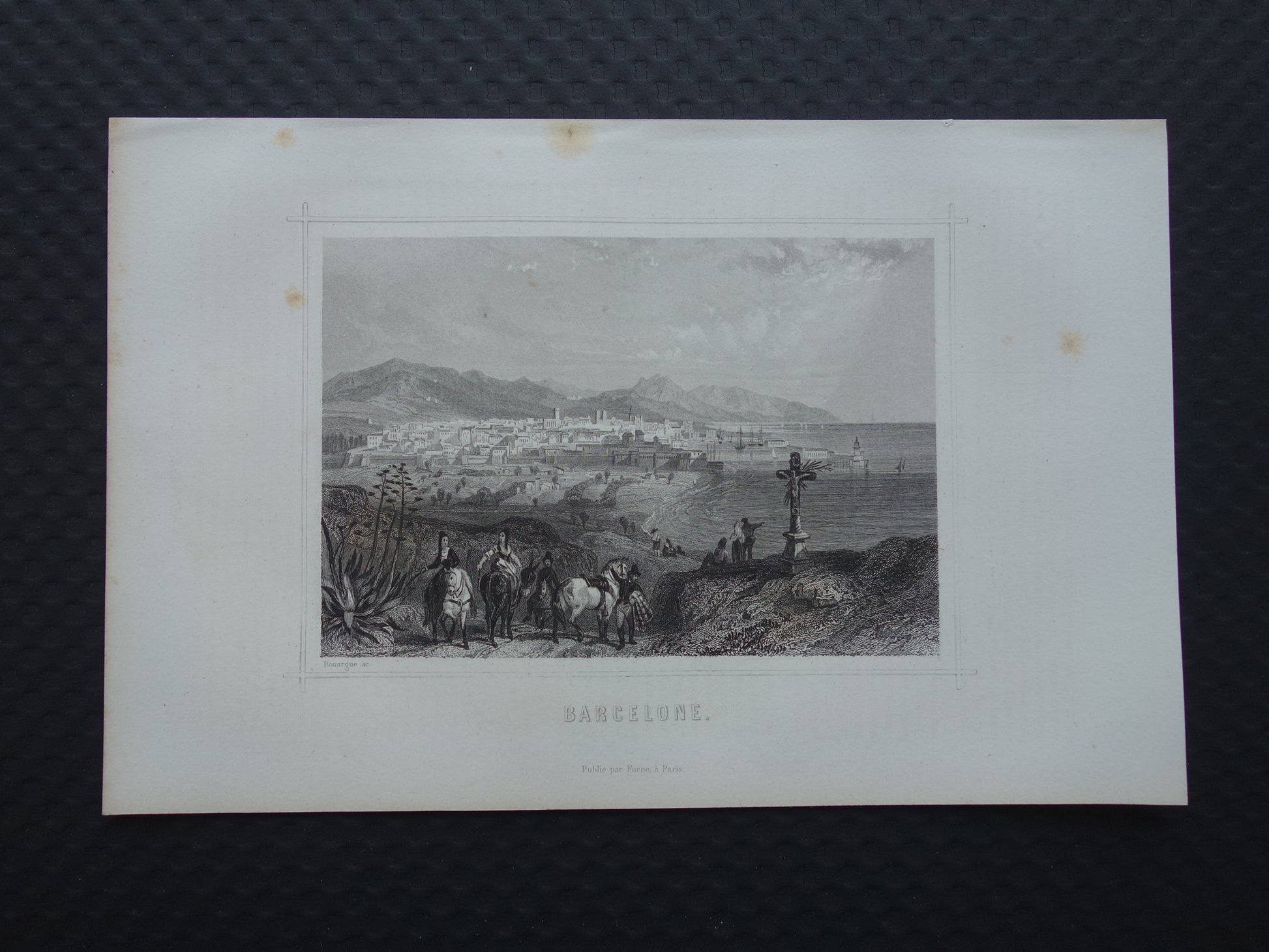 gravure barcelona antiek