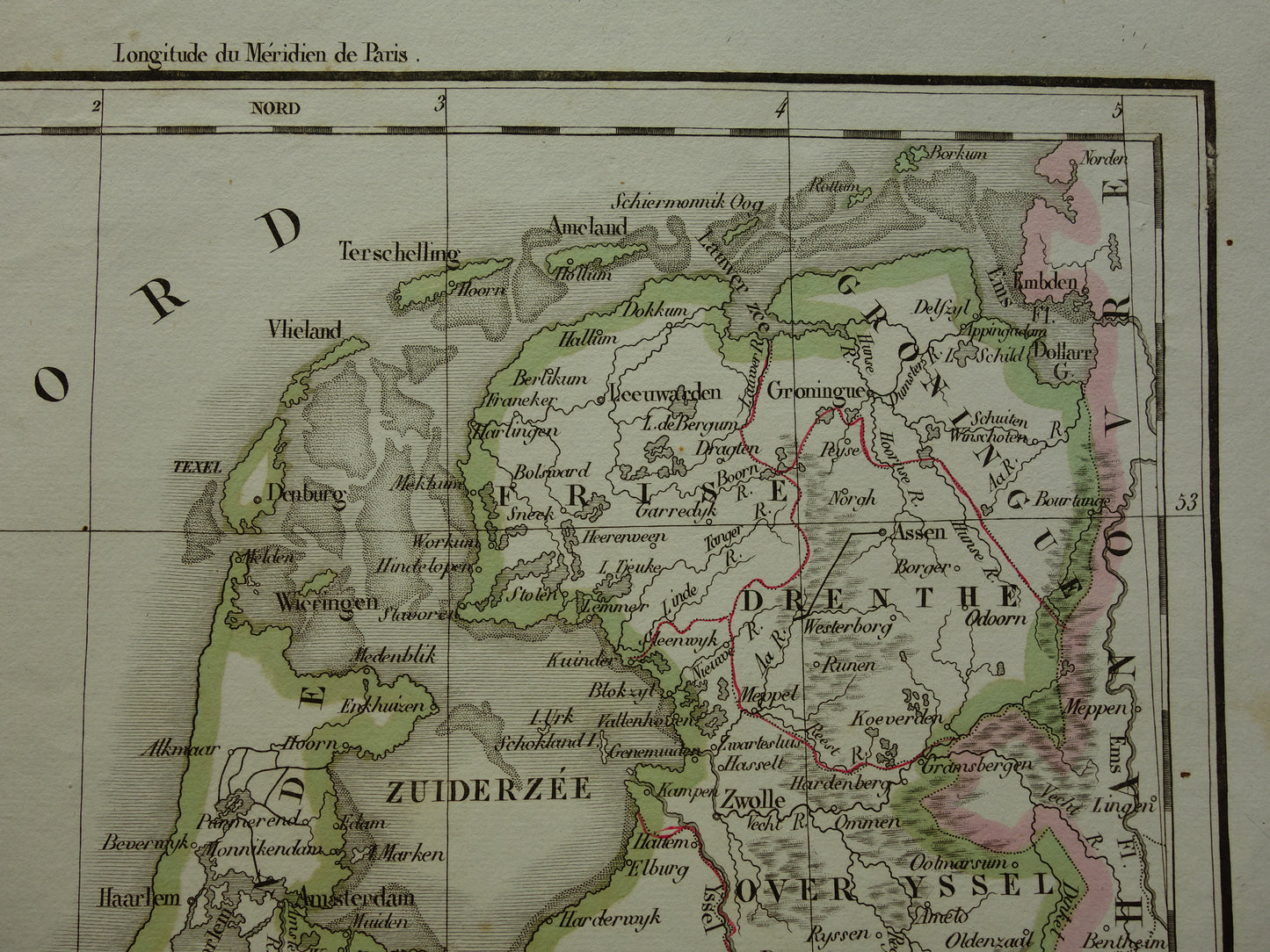 NETHERLANDS old map of the Netherlands and Belgium in the year 1834 Original antique map vintage maps