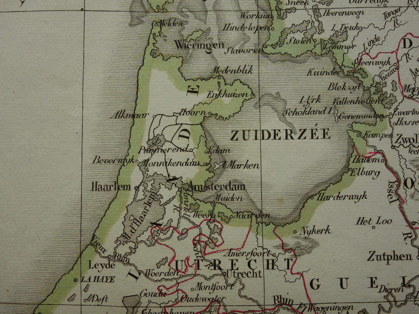 NETHERLANDS old map of the Netherlands and Belgium in the year 1834 Original antique map vintage maps
