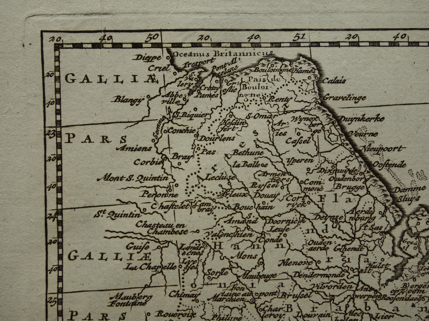 Über 200 Jahre alte Karte der Niederlande und Belgiens, Originalkarte von Holland aus dem Jahr 1790, kleines Format
