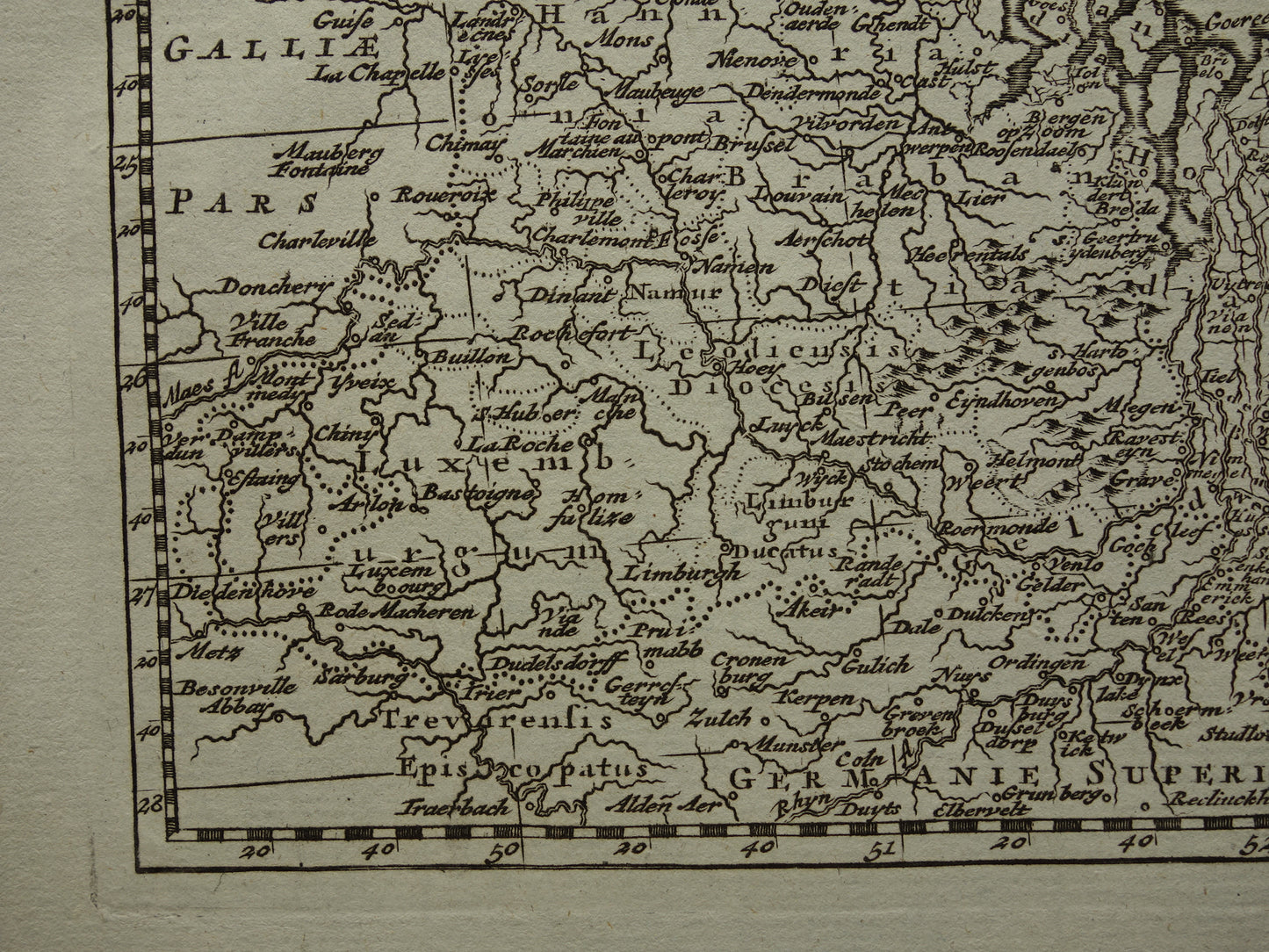 Über 200 Jahre alte Karte der Niederlande und Belgiens, Originalkarte von Holland aus dem Jahr 1790, kleines Format