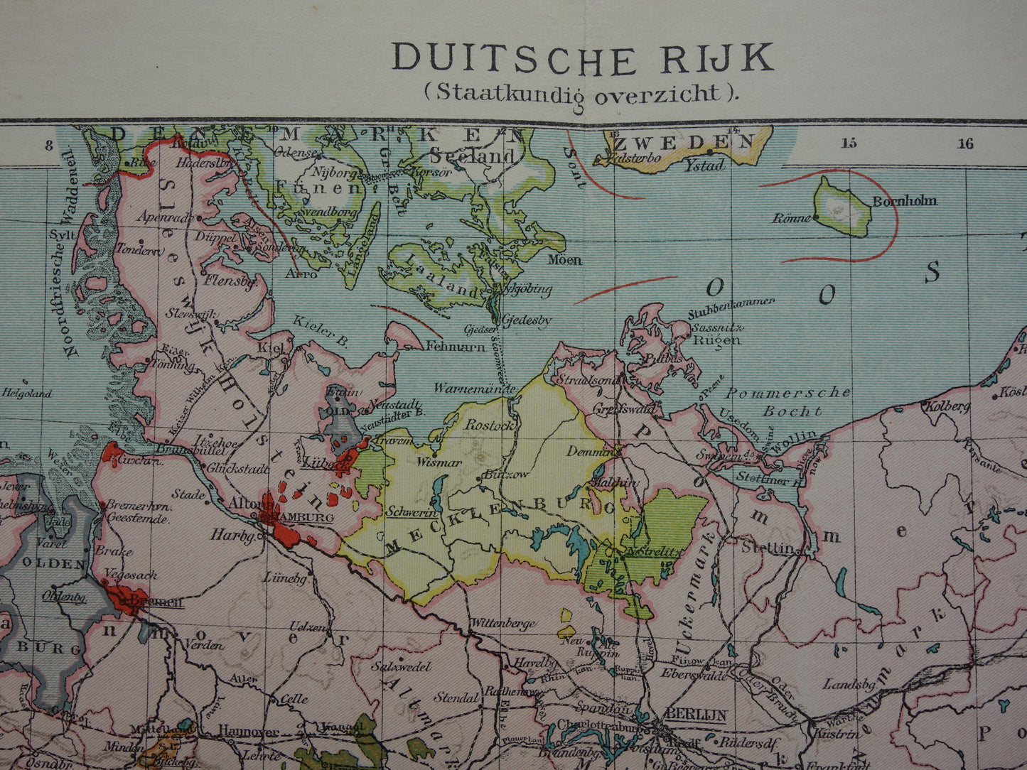 Duitsland oude landkaarten
